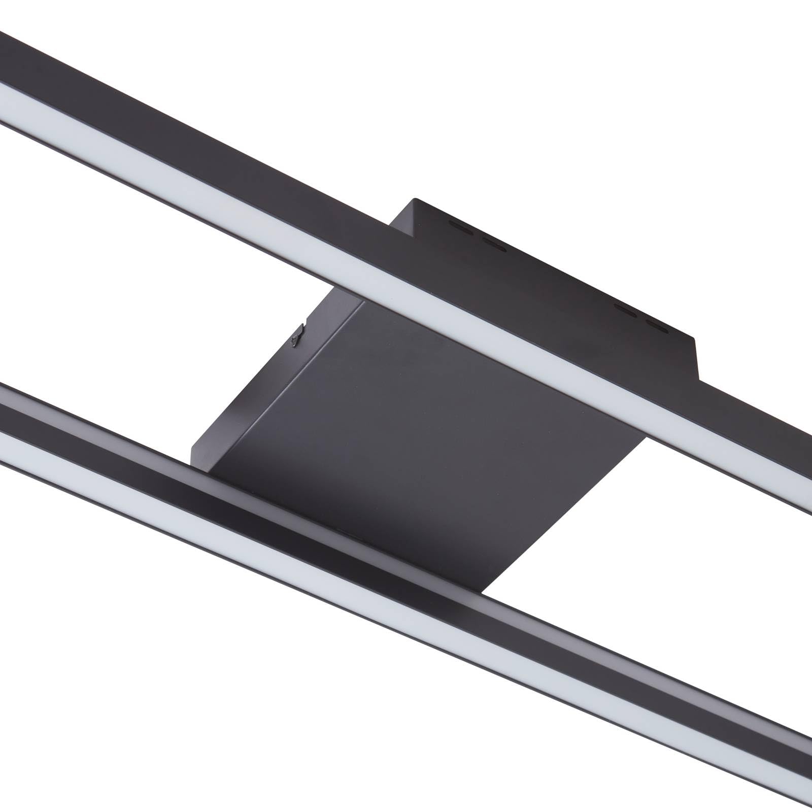 Lucande LED Deckenlampe dimmbar, RGB Backlight wechselbare Lichtfarbe (2700-6500K) Fernbedienung App Steuerung Smart Home Wohnzimmerlampe Deckenleuchte