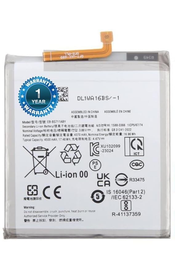 Image of Original EB-BS711ABY Battery for Samsung Galaxy S23 FE (SM-S711B, SM-S711B /DS, SM-S711U1, SM-S711U, SM-S711W, SM-S7110, SM-S711N) Battery with 1 Year Warranty***(DRE107)