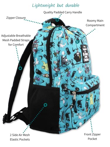 Disney Nightmare Before Christmas Kids 16 Inch School Backpack (One Size, Teal) #TOP2