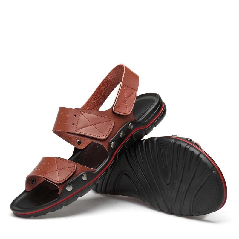 Men Sandals Leather Beach Shoes Men's Sandal Shoes Soft Bottom Male Comfortable Outdoor Sneakers2