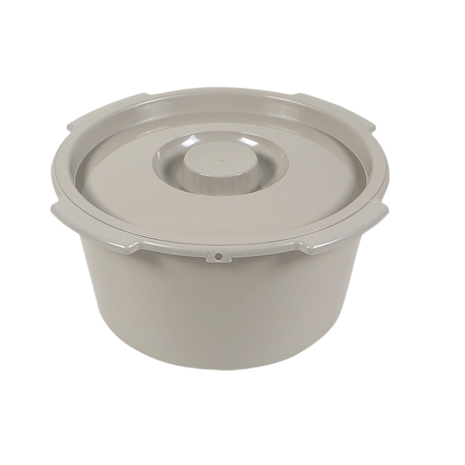 Commode Replacement Bucket with Lid Commode Pail for Toilet Bathroom Elderly