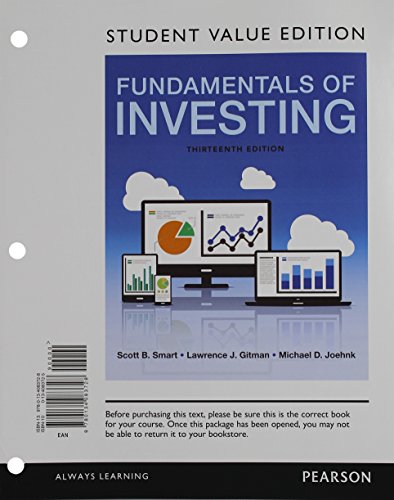 Fundamentals of Investing 0134083725 Book Cover