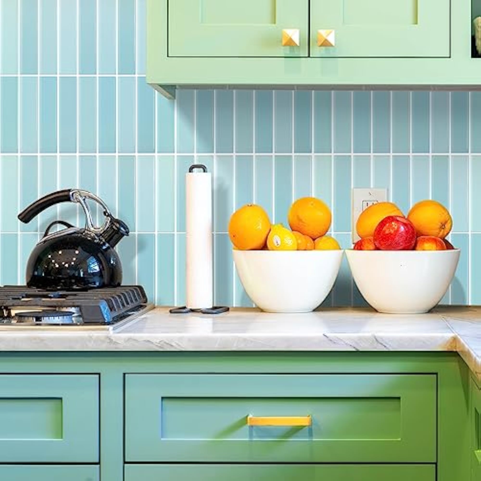 Self-Adhesive 12x12 Inch Tile Stickers for Kitchen & Bathroom