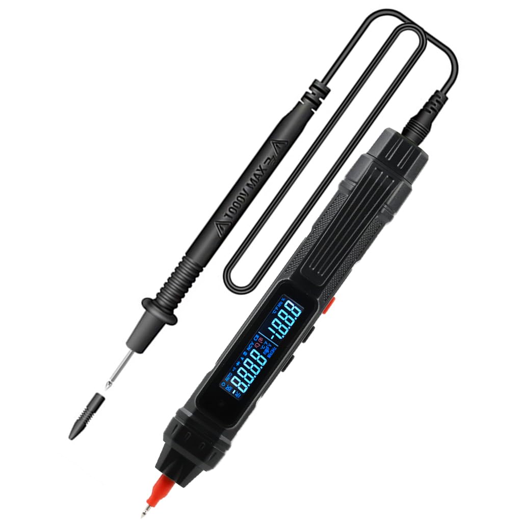 Serplex® Pen Digital Multimeter AC/DC Voltage Tester Current Meter 6000 Count Voltmeter Capacitor with LCD Color Display, Battery Operated Portable Pocket Multimeter (Battery Not Included) (B0CN6RQNMW) Amazon Price History, Amazon Price Tracker