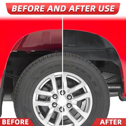Image of Upgraded Wheel Well Liner Compatible with 2019-2024 Chevrolet Silverado 1500 New Body Style Truck Rear Wheel Guards Mud Flaps Accessories (Excludes ZR2, LT & Custom Trail Boss)