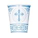 9oz Radiant Cross Blue Religious Party Cups, 8ct