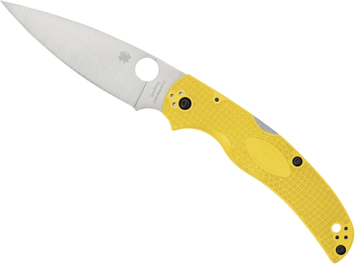 Spyderco Native Chief Lightweight Salt Folding Pocket Knife with 4" CPM MagnaCut Steel Blade and FRN Handle - EDC Knife for Men and Women, Perfect for Hunting, Tactical, Camping - PlainEdge - C244PYL