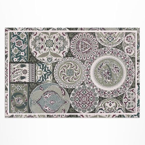 Tapis extérieur jardin terrasse grand rectangle imperméable PVC - 2