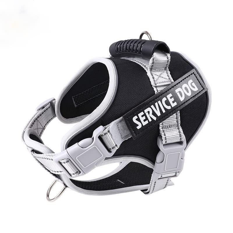 24x7 eMall Upgraded Silver Black Dog Harness Body Belt Dog Vest Loop Straps and Handle and Adjustable (XL Chest Girth:24-30 Inches) (B0B9H9HYZV) Amazon Price History, Amazon Price Tracker