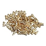Bstinay 100PCS 金メッキ銅 電流ポゴピン スプリングプローブ 4.0-1.3-2.7-0.5-2.0mm