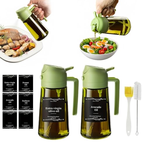 Opiniones y reviews de Aceiteras y recipientes para aliños - los más vendidos. 45 ALIMOTA Dispensador De Aceite,6oz/470ml Botella Dispensadora De Aceite Para La Cocina, 2 En 1 Dispensador y Pulverizador De Aceite De Vidrio, Rociador De Aceite De Oliva, Ensalada,...