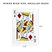 Brybelly 12 Decks of Playing Cards|Poker Wide Size (6 Red/6 Blue)|Plastic Coated Cards for Poker, Blackjack| Regular Index