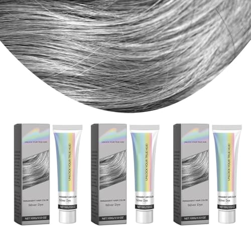 Tinte For Canas: Fórmula Vegetal, Color Duradero, Nutritivo E Hidratante, Fácil De Usar, Tono Vibrante.(3PCS)