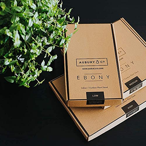 Aubury Plant Stands For Indoor & Outdoor Pots - 9" Wide Rust Resistant Galvanized Steel, Non-Slip Rubber Feet To Protect Hard Floors - Sturdy Mid-Century Design Holds Plant Pots Up To 75Lbs (High) #TOP7