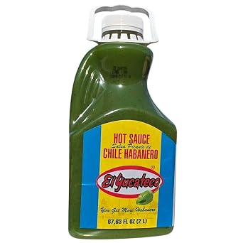 EL YUCATECO Green Habanero Hot Sauce 68 oz Half Gallon Authentic Mexican Hot Sauce for Bold Flavor | Restaurant Size, Premium Habanero Pepper Sauce for Cooking, Marinades & Foodservice