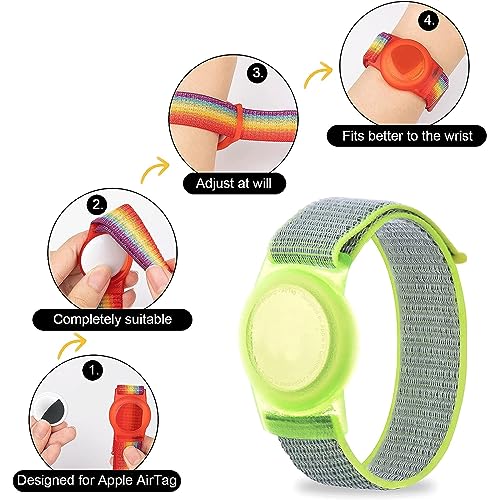 Image of Bracelet for AirTag Kids,Protective Cover for Air Tag with Nylon Wristband