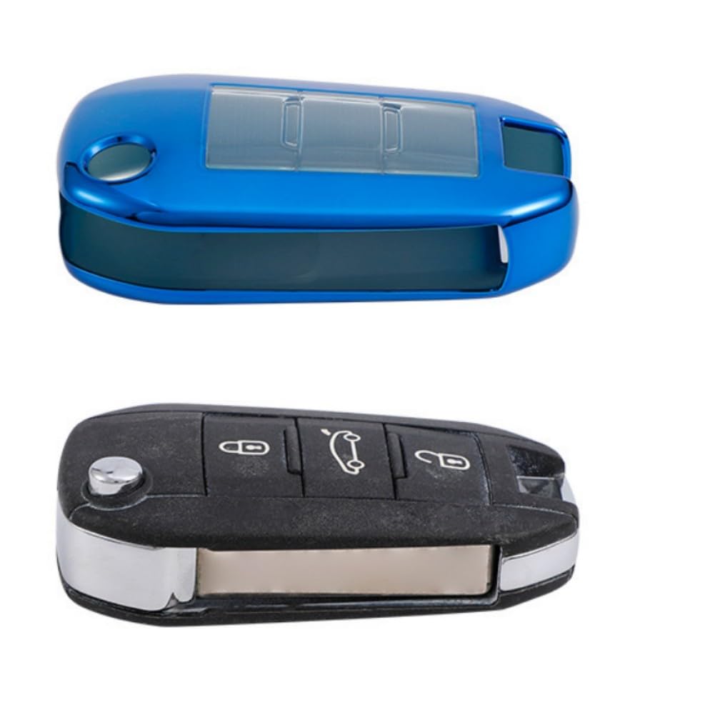 【5 kolorów】 Etui na kluczyki samochodowe kompatybilne z Opel Corsa F 2019-2022, 2023, z akcesoriami do breloczków do kluczy