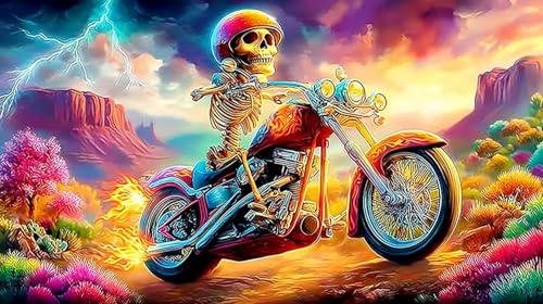 Puzzle de motocicleta de 1000 piezas, el regalo de cumpleaños ideal para moteros