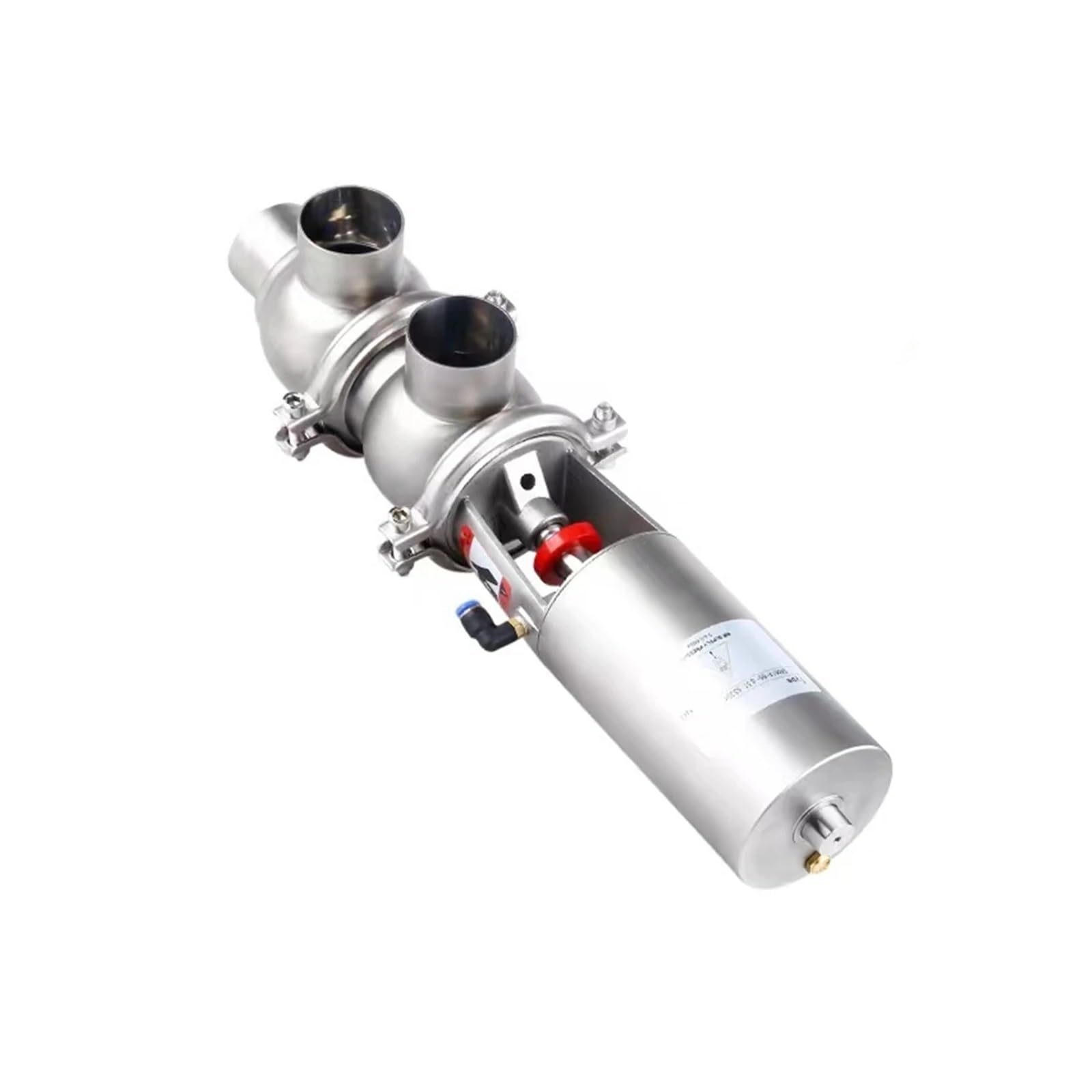 HDPHCRIUN 3" Welding OD 76MM Pneumatic Reversing Valve Actuator Single Acting Stainless Steel 304