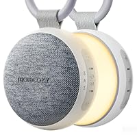 Momcozy WN06 Tragbare White Noise Machine Baby mit Nachtlicht – Weißes Rauschen Gerät für Neugeborene, 20 Beruhigende Klänge, Wiederaufladbare Weißes-Rauschen-Therapie und Bluetooth-Lautsprecher, Grau