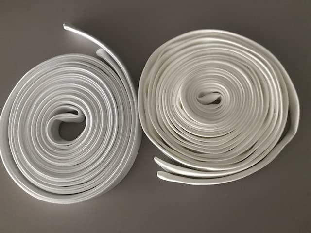 Miniatura 6 de Wedding Corset Satin Ribbon 140", Corset Back Lace-up Straps, Zipper Replacement Corset Ribbon. (offwhite)