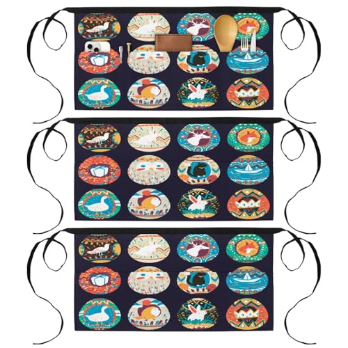 Demi-tablier pour cuisine pâtisserie nettoyage restaurant lot de 3