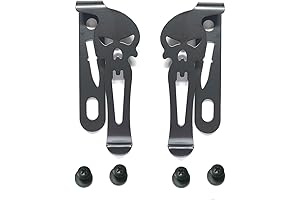 1 Pair Kydex Standard Clip Sheath with Black Belt Clips