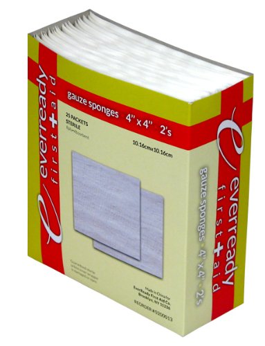 Ever Ready First Aid Sterile Gauze Sponges 4" x 4" 8 Ply 2/pk - Case of 600 miniatura 1