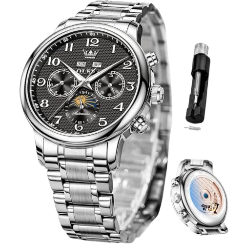 Image of OLEVS Watches for Men Automatic Mechanical Self Winding Watch Business Dress Wrist Watch
