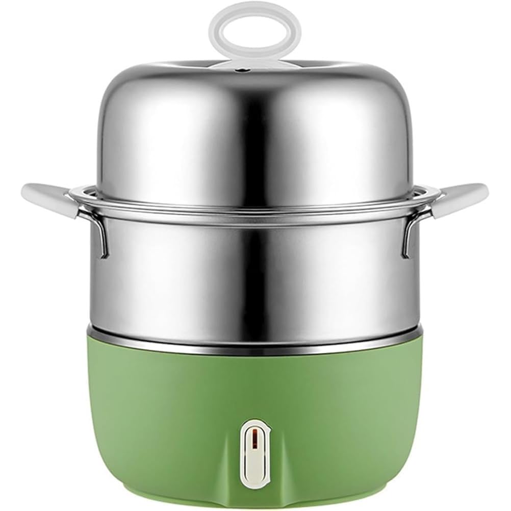 Hervidor de Huevos eléctrico Totalmente automático y vaporizador de Acero Inoxidable, con Capacidad para 7 Huevos, vaporizador Compacto, Apagado automático