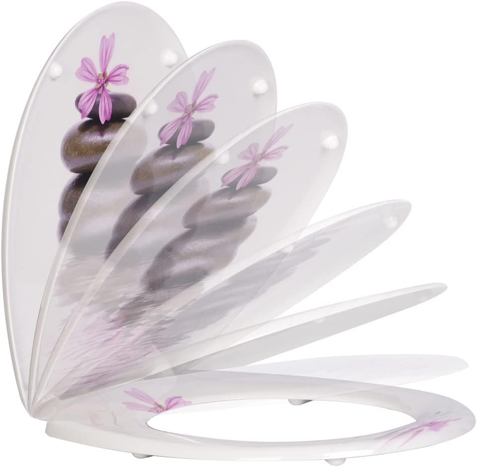 Toilet Seats Cover Slow-Close Lid Thicken Replacement Universal Board Toilette