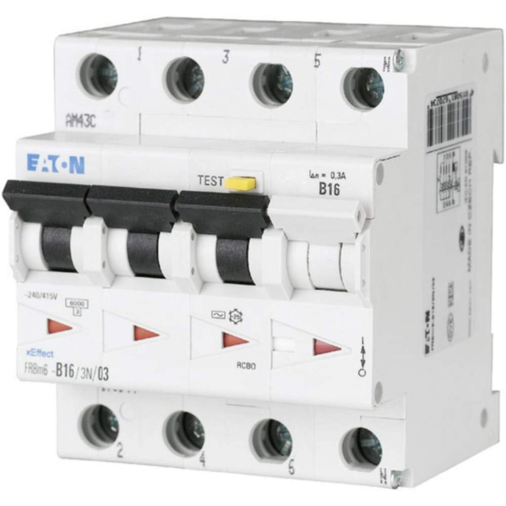 Eaton 170999 FI/LS, 16A, 30Ma, LS-Kennlinie-C, 3P+N, FI-Char: A