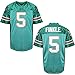 Villa Ray Finkle Football Jersey 5 Ace Ventura Pet Detective Jim Carrey Mens Movie Jersey Green S-3XL (5 Finkle Green, XXXL-Large)