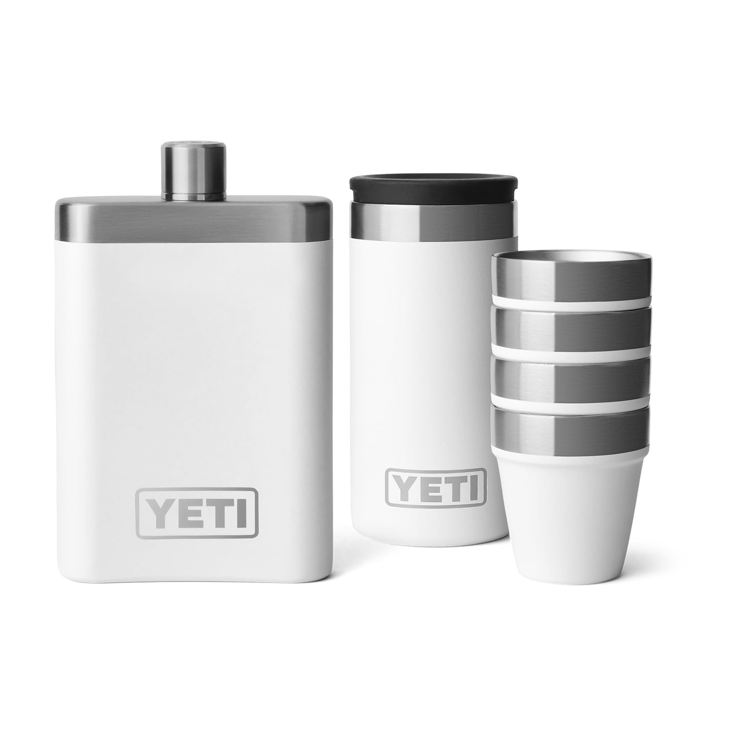 Amazon.com: YETI 7 oz Flask with Color Matching Set of Shot