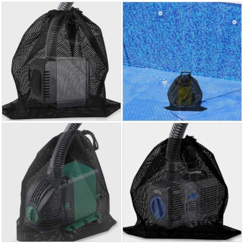Bolsa de malla con cordón para bombas de estanque miniatura 3
