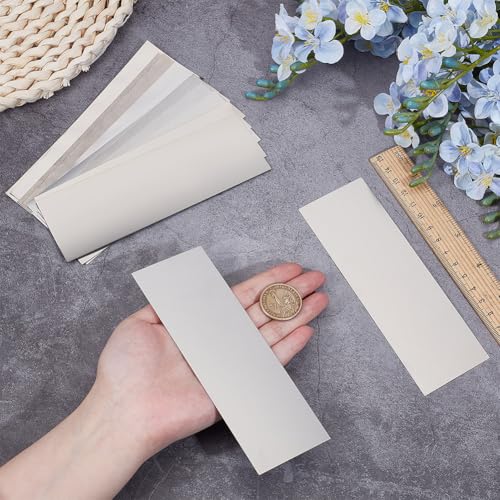 Image of OLYCRAFT 27Pcs 9 Sizes 304 Stainless Strips Sheets Rectangle Stainless Steel Strips Metal Shims Shim Stock Assortment Metal Shim Stock for Kitchen Trim Gap Filler Tools Home Improvement