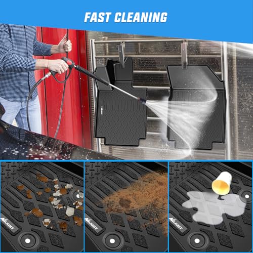 Image of Nilight Floor Mats for Tesla Cybertruck Cyber Truck 2023 2024 2025 2026 | All Weather Custom Fit Heavy Duty Floor Liners