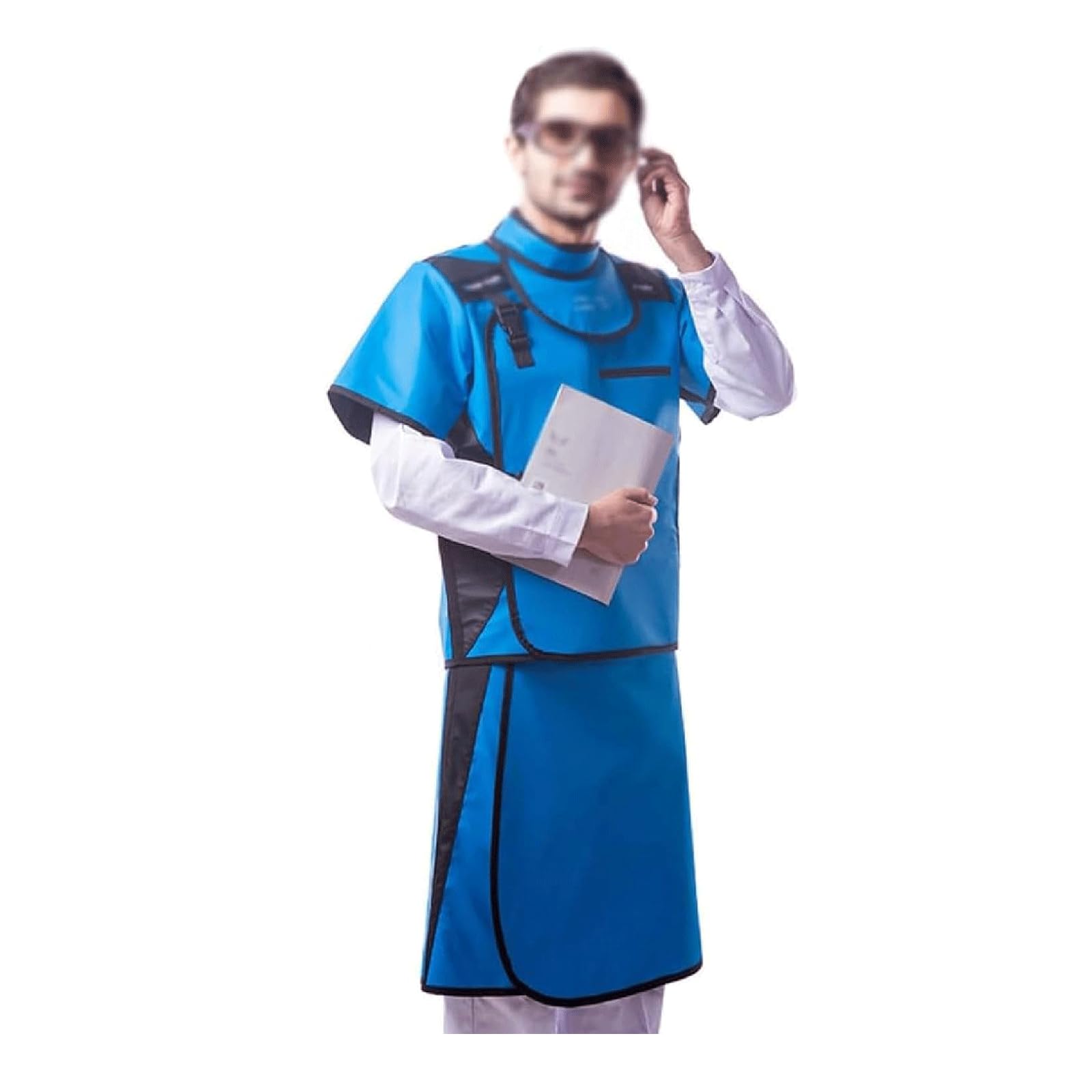 Delantal contra la radiación Impermeable, Delantal de Plomo de 0,35 Mmpb/0,5 Mmpb, Delantal de Rayos X de Cuerpo Completo, Traje de Ropa, Traje de protección contra la radiación, Unisex