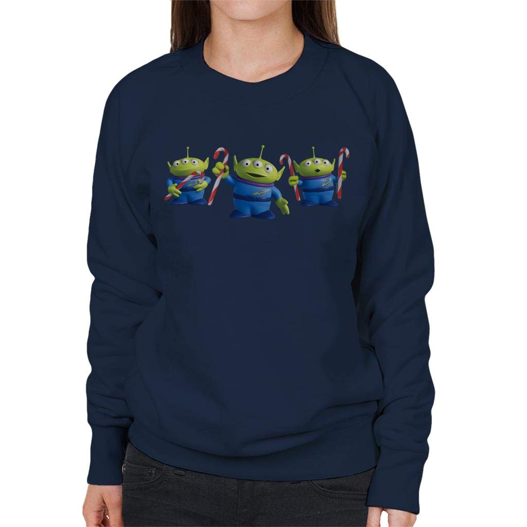 Disney Toy Story Świąteczna bluza damska z kosmitami, granatowy, L