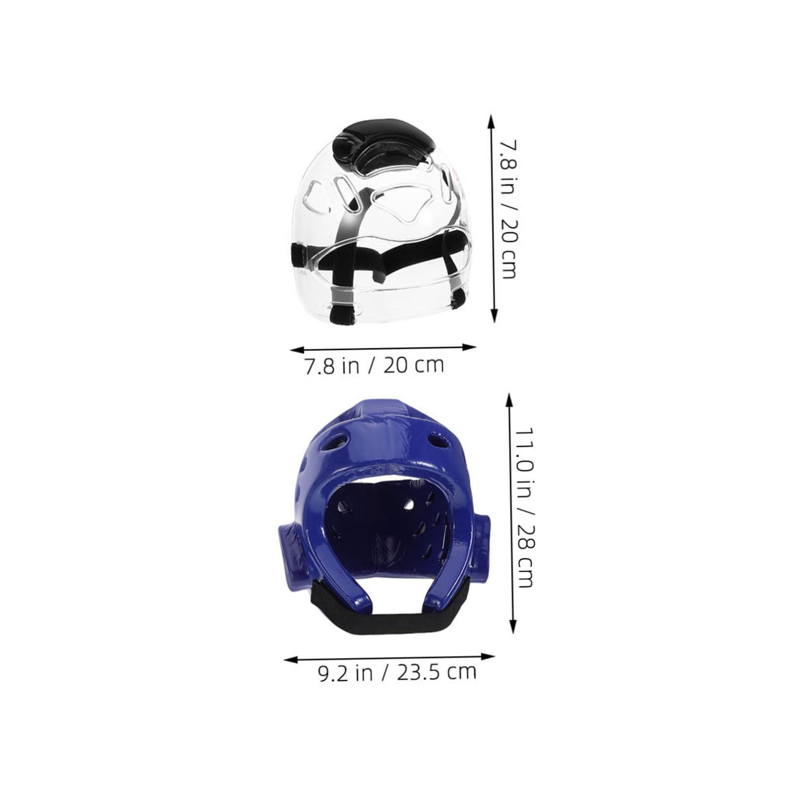 Casco Protettivo Taekwondo per Ragazzi Caschetto Regolabile in Sponge e Plastico Tessuto Rapida Asciugatura per Allenamento e Combattimento
