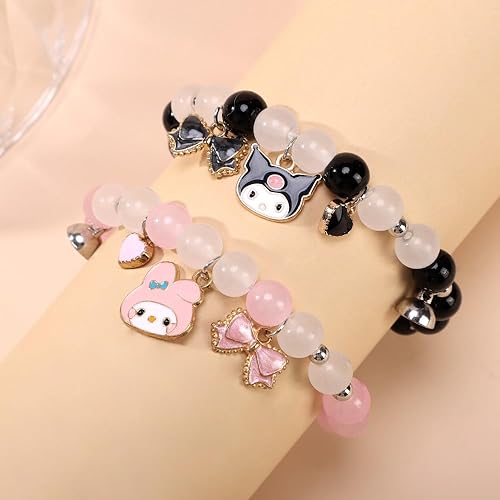 Miniatura 3 de Pulseras para parejas para él y ella, pulseras de relación de novio y novia para parejas, pulseras magnéticas a juego para mejor amiga, pulsera