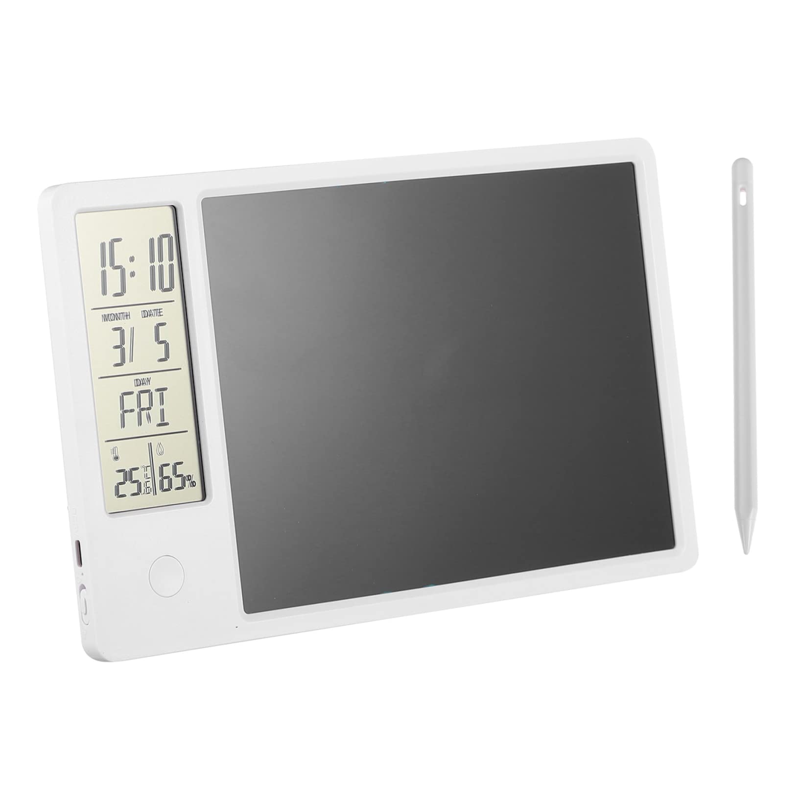 Mobestech Tablet Scrittura Lcd Con Calendario Digitale Orologio Display Temperatura e Umidità Batteria Ricaricabile Usb Casa e Ufficio