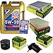 Produktbild QR-PARTS 69384311 Filter Set Inspektionspaket 5 Liter Liqui Moly Motoröl Longlife III 5W-30 MANN-FILTER Innenraumfilter Kraftstofffilter Luftfilter Ölfilter