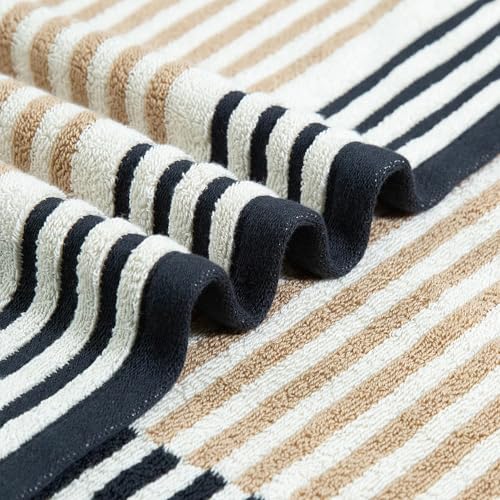 Image of MYTRIDENT Symphony of Threads Towel, 6Pc Set (2 Bath - 75 cm x 150 cm, 4 Hand - 40 cm x 60 cm), 100% Cotton, 625 GSM, Thrive-Ligne
