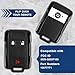 KeylessOption Key Fob Replacement for 2014 2015 2016 2017 2018 2019 2020 2021 2022 Chevrolet Chevy Colorado Silverado Suburban Tahoe GMC Canyon Sierra Yukon Remote, 3-Button M3N-32337100