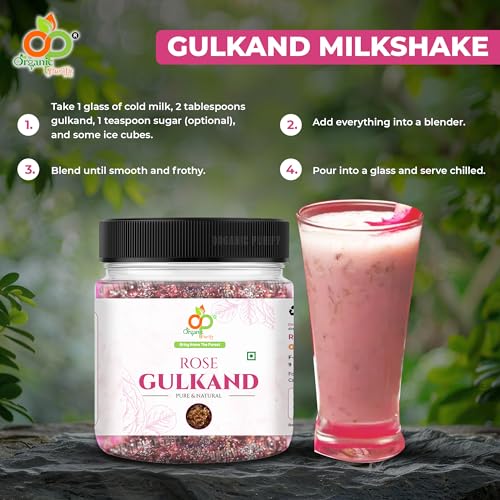 Image of Organic Purify Premium Gulkand 800 GM Jar | 100% Sun-Cooked Pure Rose Petal Jam With No Artificial Flavors | 100% Natural Rose Petal Jam | Good for gut health, No preservatives