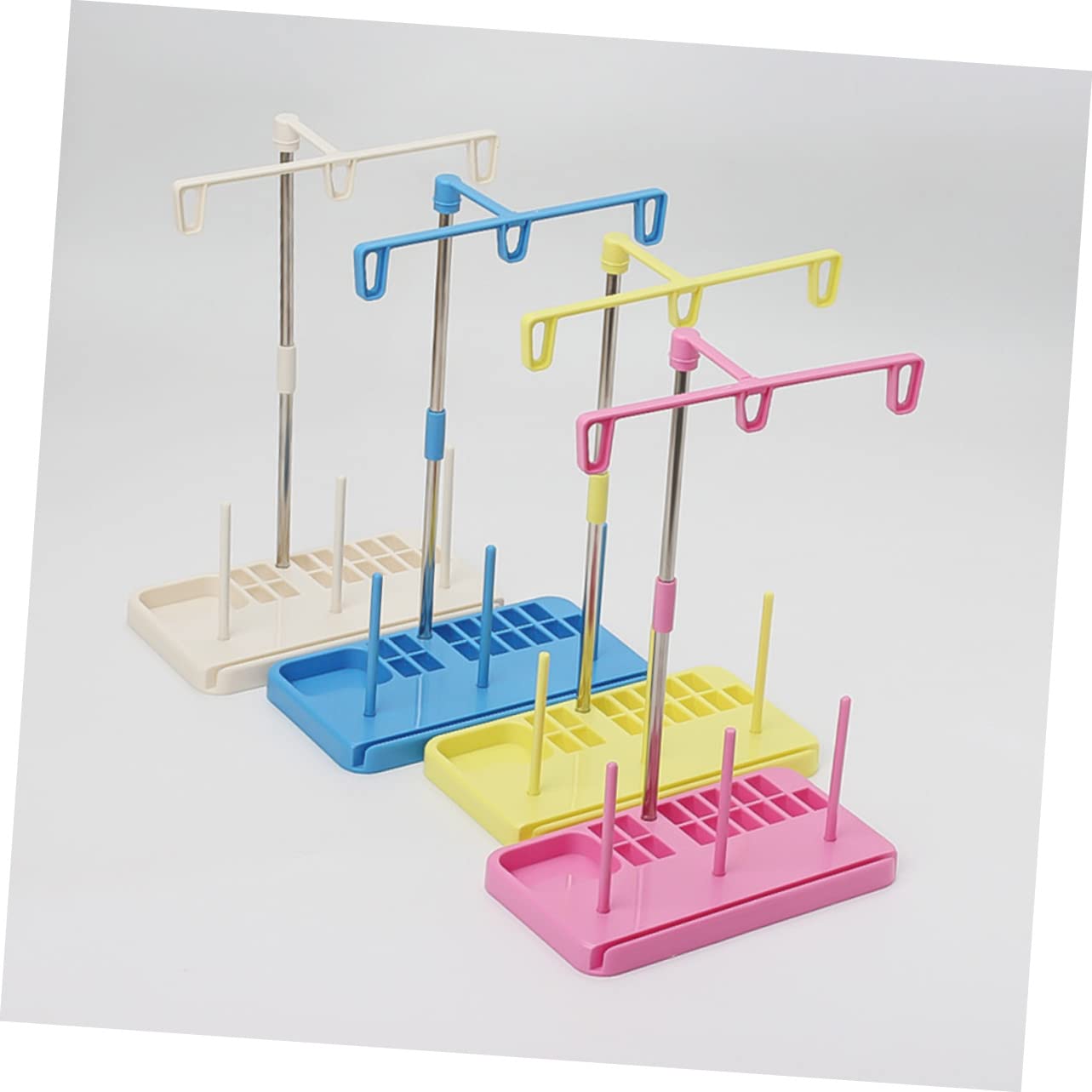 Lurrose Porta Fili Cucito Supporto per Rocchetto Cono per Trapuntatura Domestica Accessori per Ricamo Base Stabile