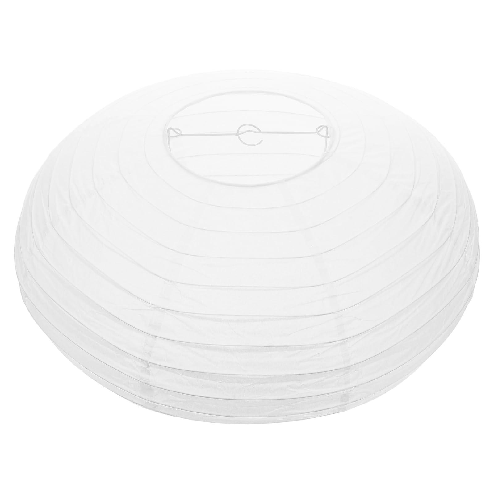 Ciieeo 1pc White Paper Lamp Shades Oval Foldable Lampshades Chinese Ancient Lampshade Round Paper Bamboo Lampshades for Ceiling Lights Home Decor