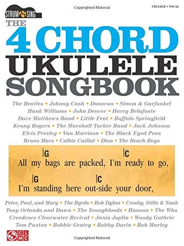 4 Chord Ukulele Songbook pour jouer vos chansons sans solfège
