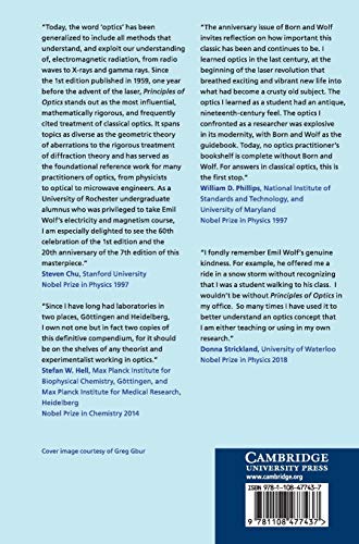 Principles of Optics: 60th Anniversary Edition